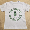T-shirt Barn Grönvit Busunge